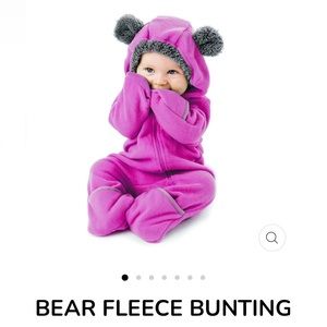 Infant Bear Fleece Bunting